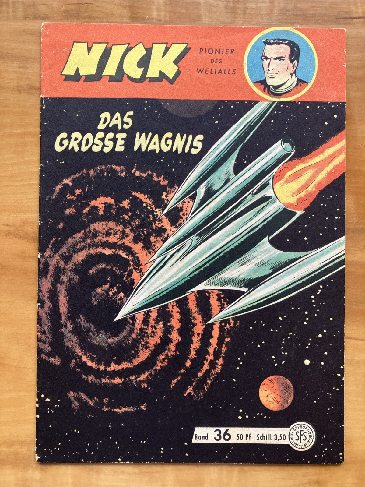 NICK n. 36, nastro grande | 50 Pfg. Lehning originale |