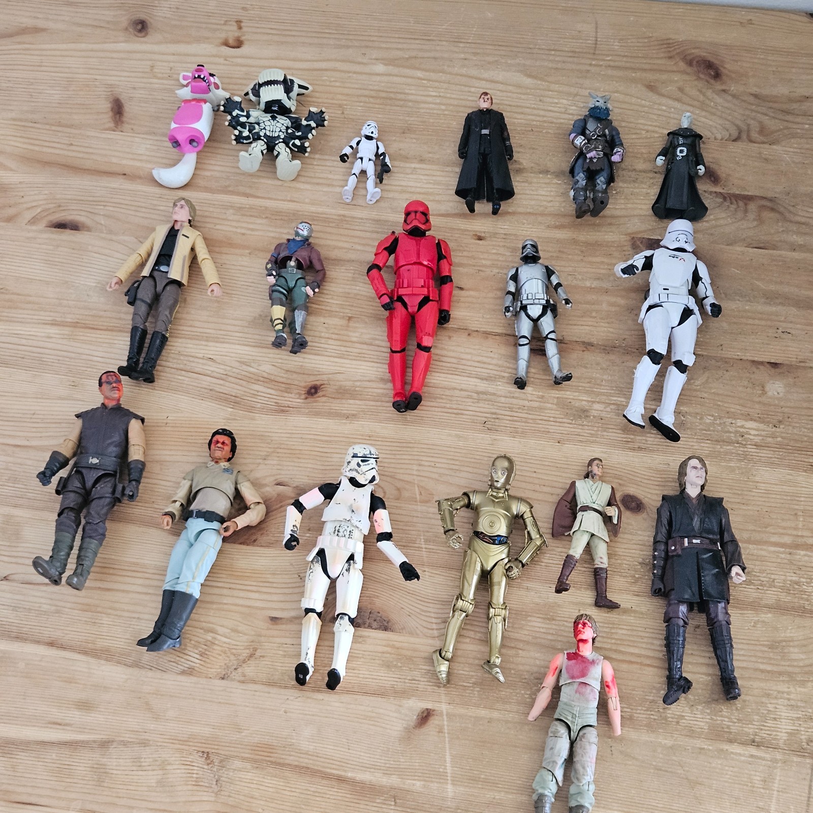 Lotto action figure Star Wars - Anakin C-3PO Sith Trooper (offerte benvenute!)