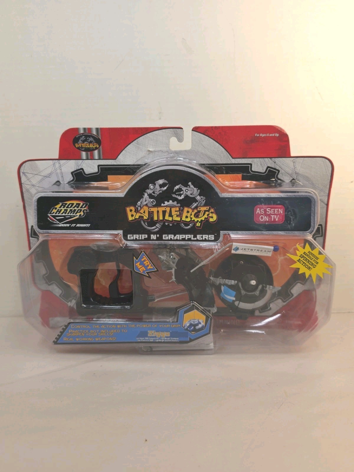 Battle Bots Grip N' Grapplers Ziggo New Sealed Package Road Champs
