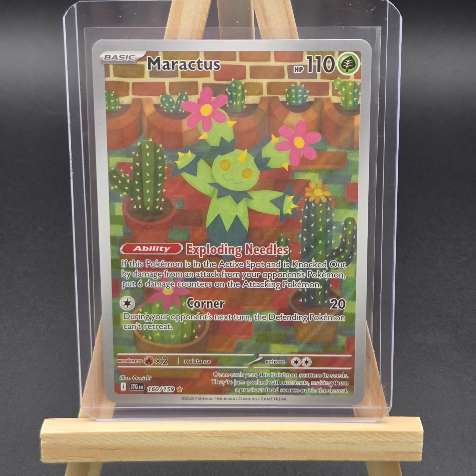 NM+ Maractus 160/159 Illustrazione Rara Holo, SV: Viaggio Insieme - Pokemon TCG