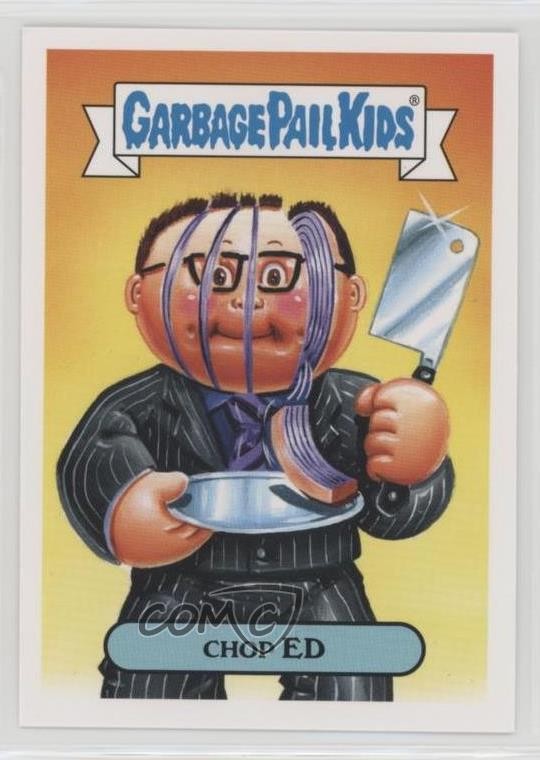 2016 Topps Garbage Pail Kids Prime Slime Trashy TV Food Series Chop Ed #4a 8d2