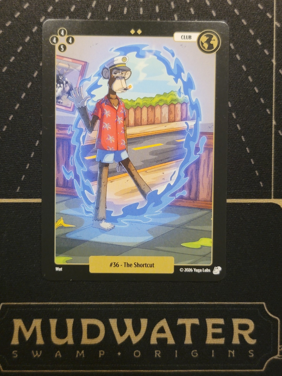 2026 BAYC Mudwater Swamp Origins #36 THE SHORTCUT Club Uncommon - Bored Ape TCG