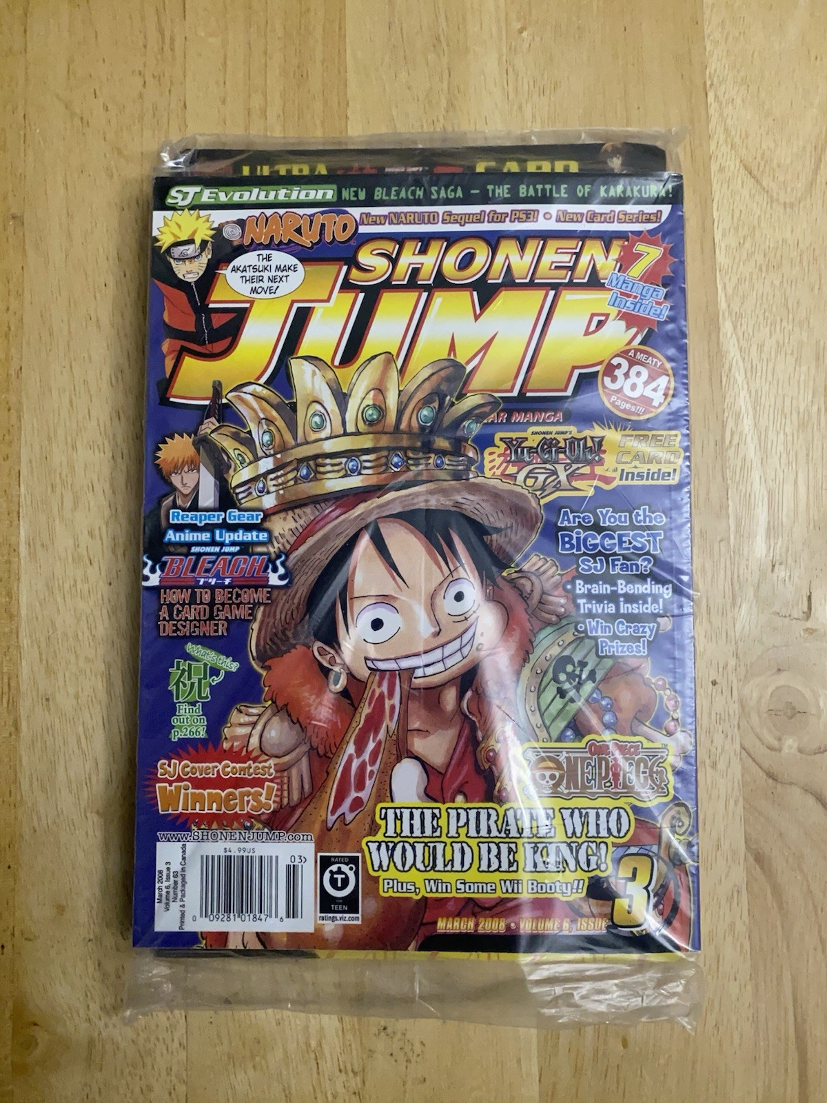 Shonen Jump #63 (Volume 6, Numero 3) Marzo 2008 - Yu-Gi-Oh! cover SIGILLATA