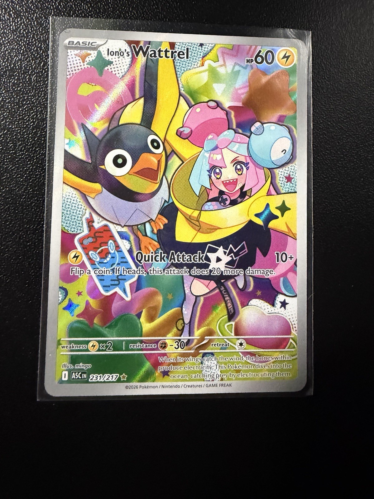 Pokemon Eroi Ascesi #231/217 Il Wattrel di Iono