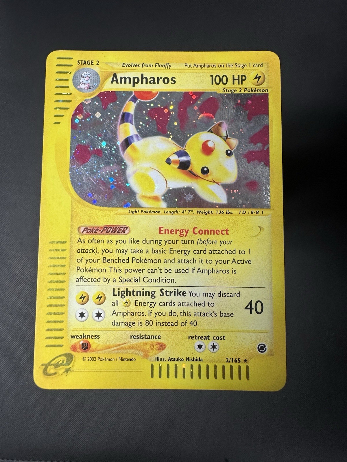 Ampharos 002/165 Expedition Set Base Holo