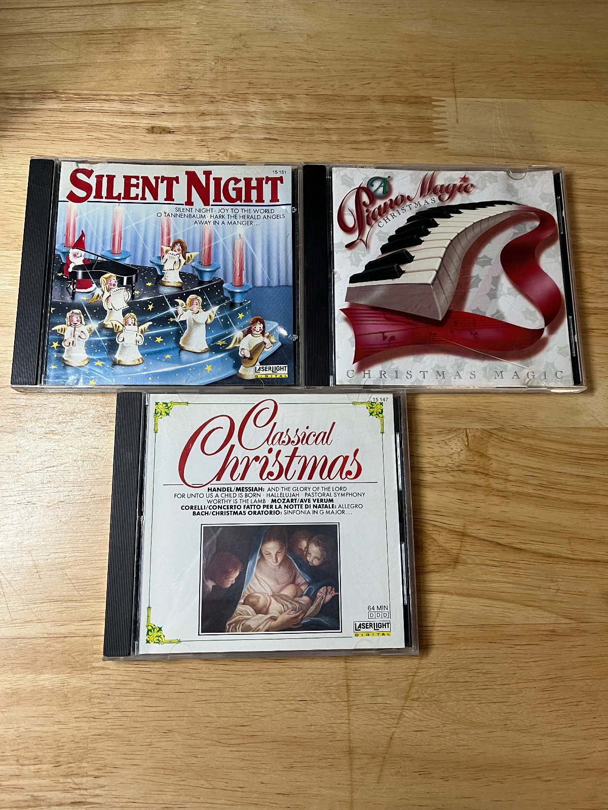 Christmas CD Lot 3 Silent Night Classical Christmas Piano Magic Holiday