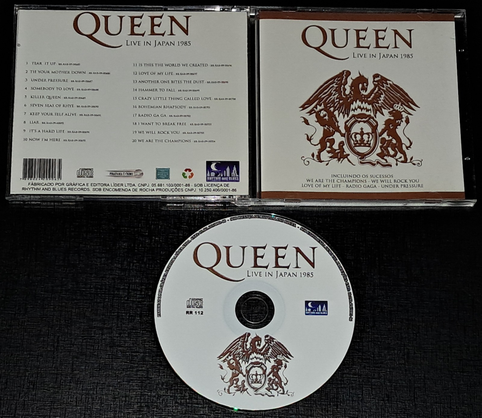 QUEEN LIVE IN JAPAN 1985 CD - WE WILL ROCK YOU FREDDIE MERCURY BRAZIL MEGA RARE
