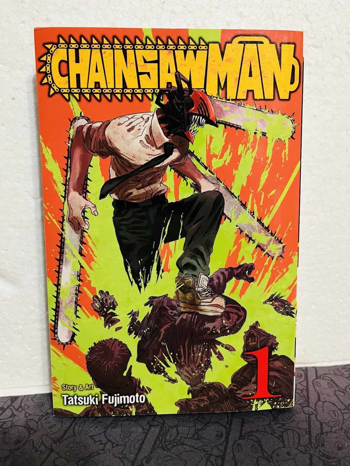 Chainsaw Man manga inglese vol 1 seconda stampa di Tatsuki Fujimoto - VIZ Media