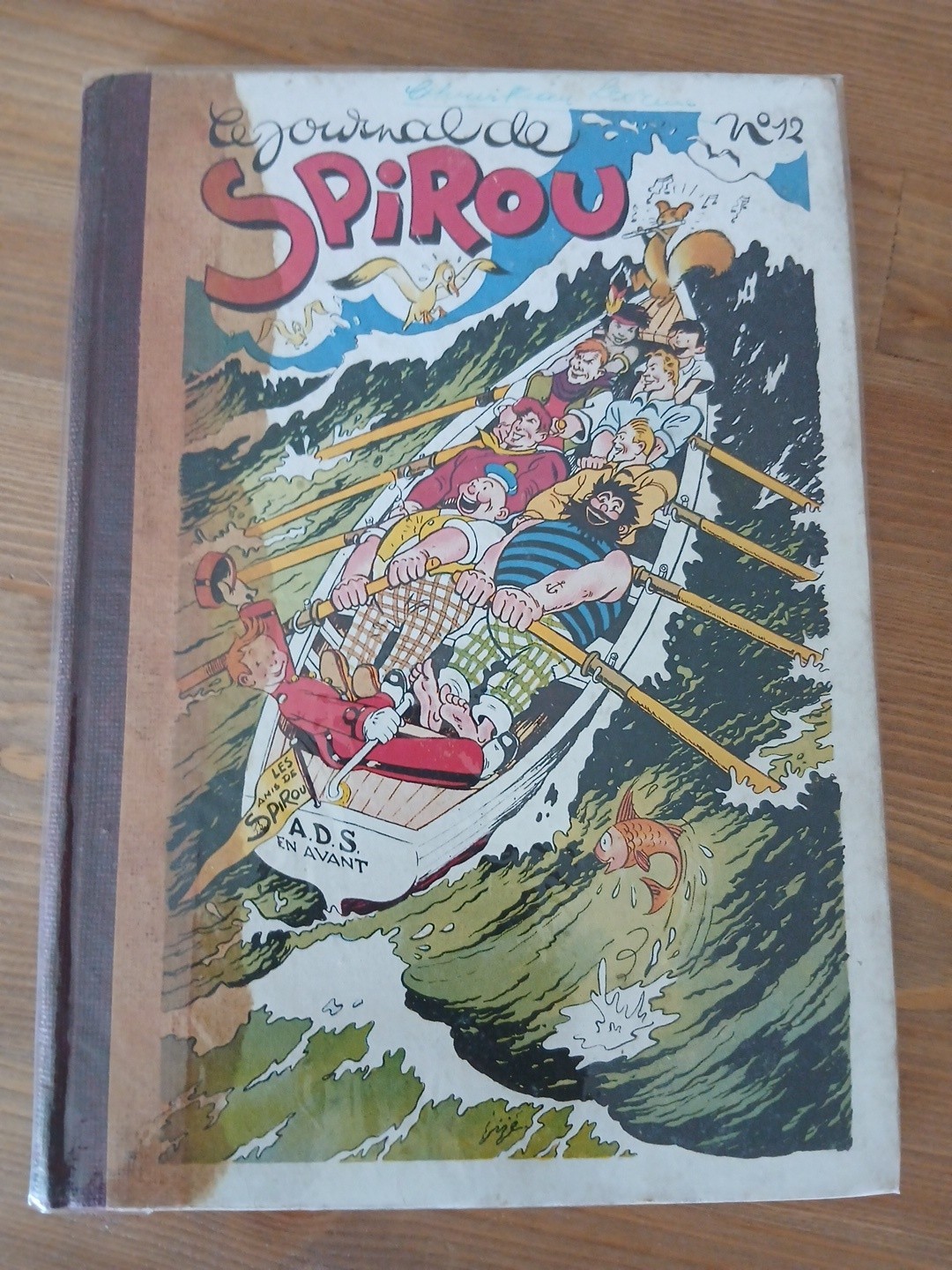 RELIURE SPIROU  ALBUM  N° 12  DE 1942   DU N°34 DU 20/08/42 AU N° 53 DU 31/12/42