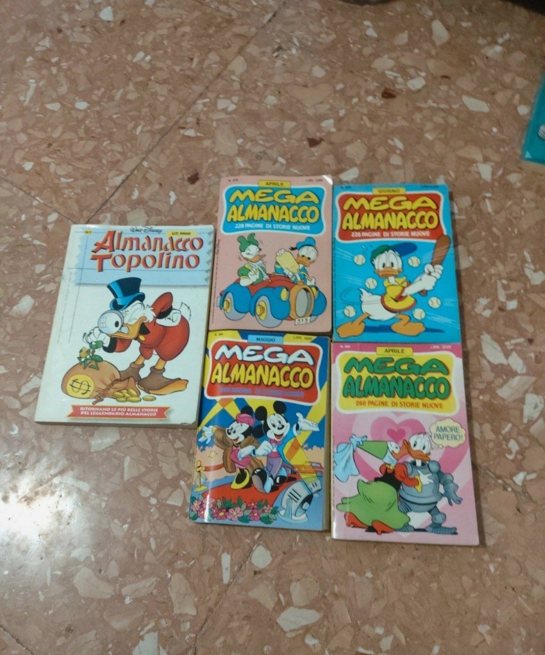 Lotto numeri sparsi Almanacco e Mega almanacco Topolino