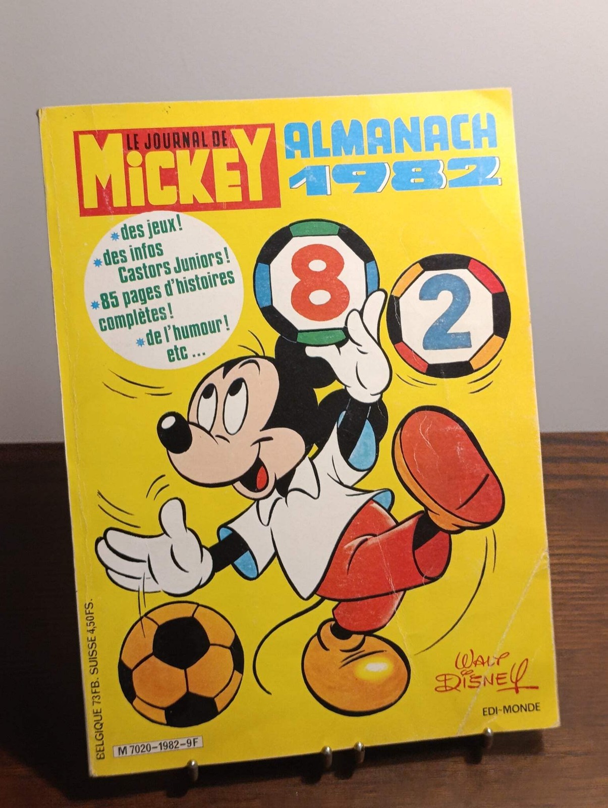 Le Journal de Mickey – Almanach 1982 – BD Disney vintage