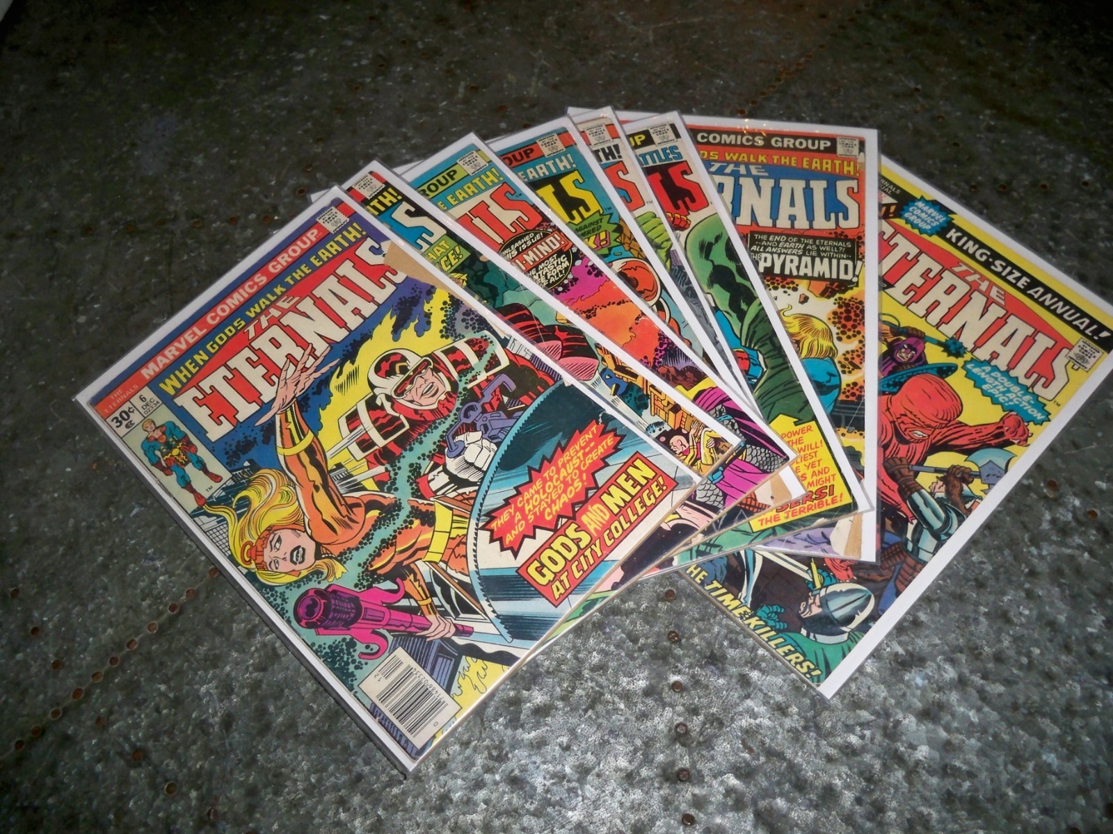 The Eternals #6 10 12 14 15 17 19 Annual 1 Lot of 8 Marvel Comics 1976 High Grad