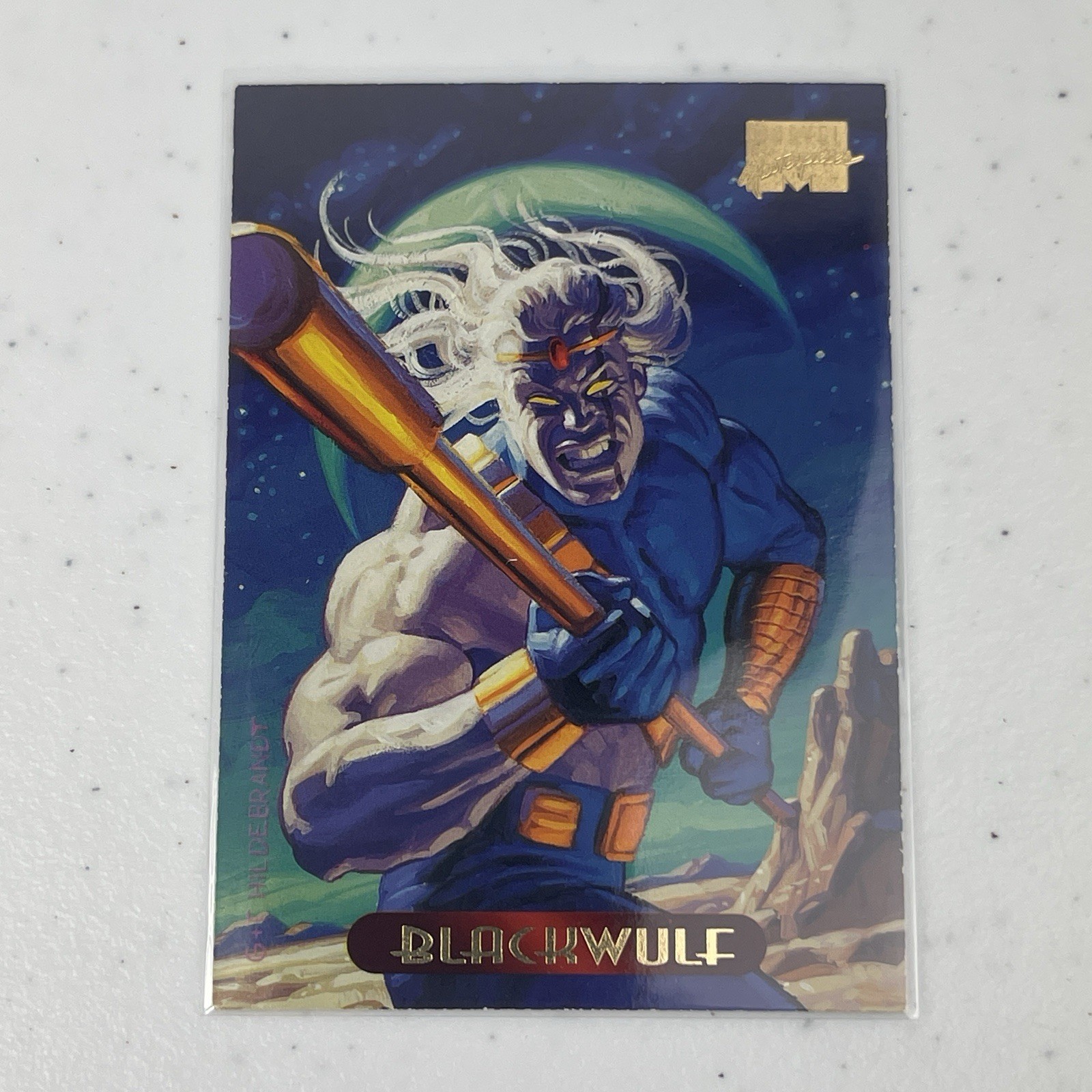 Blackwulf 11 Marvel Masterpieces Trading Card 1994 Hildebrandt