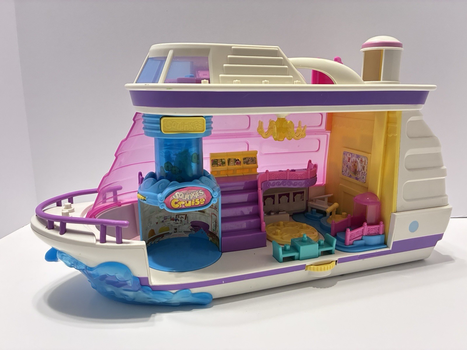 Squinkies Light Up Nave da Crociera Sorpresa Barca Playset 2011 Testato Funzionante