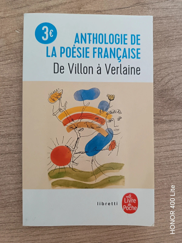 Anthologie de la poésie française de villon à Verlaine