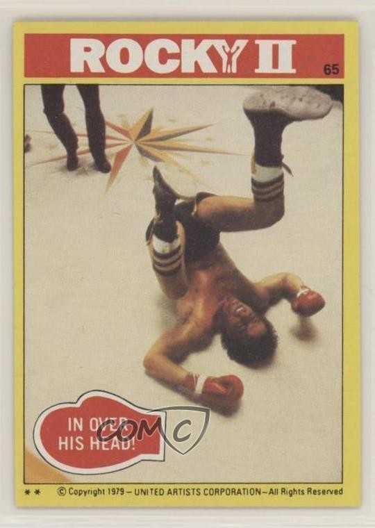 1979 Topps Rocky II sopra la sua testa! #65 0b6