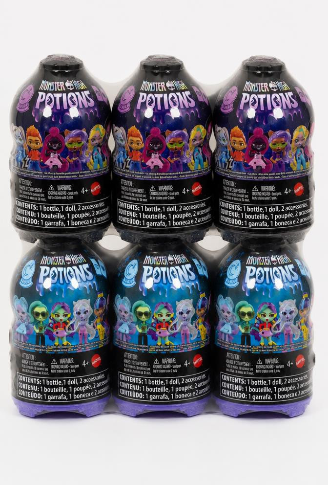 Monster High Potions Serie 4 Sfere di Cristallo 3" Mystery Pack - x 6