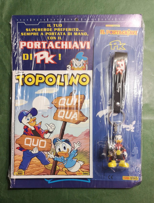 Topolino 3677 (Max Pezzali) con portachiavi Paperinik