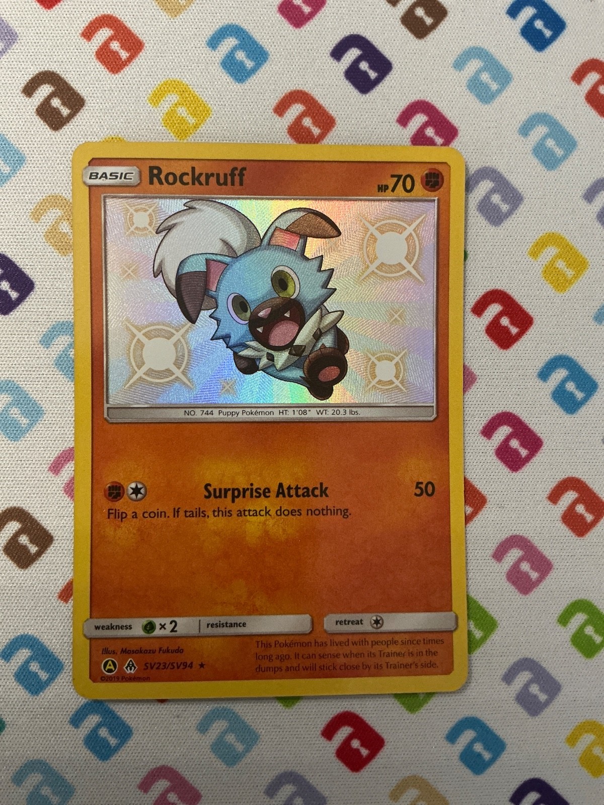 Rockruff SV23/SV 94 Shiny Vault Raro Shiny SM Luce Proibita Pokemon TCG NM EN