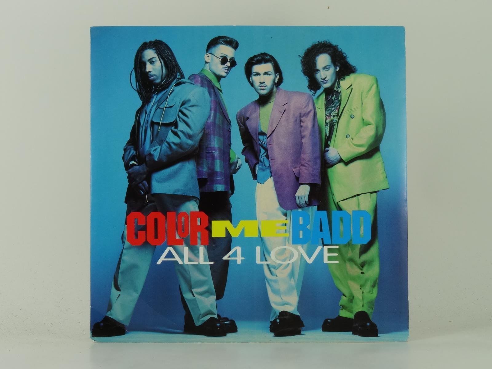 COLOR ME BADD ALL 4 LOVE (43) 2 Track 7" Single plus Picture Sleeve GIANT RECORD