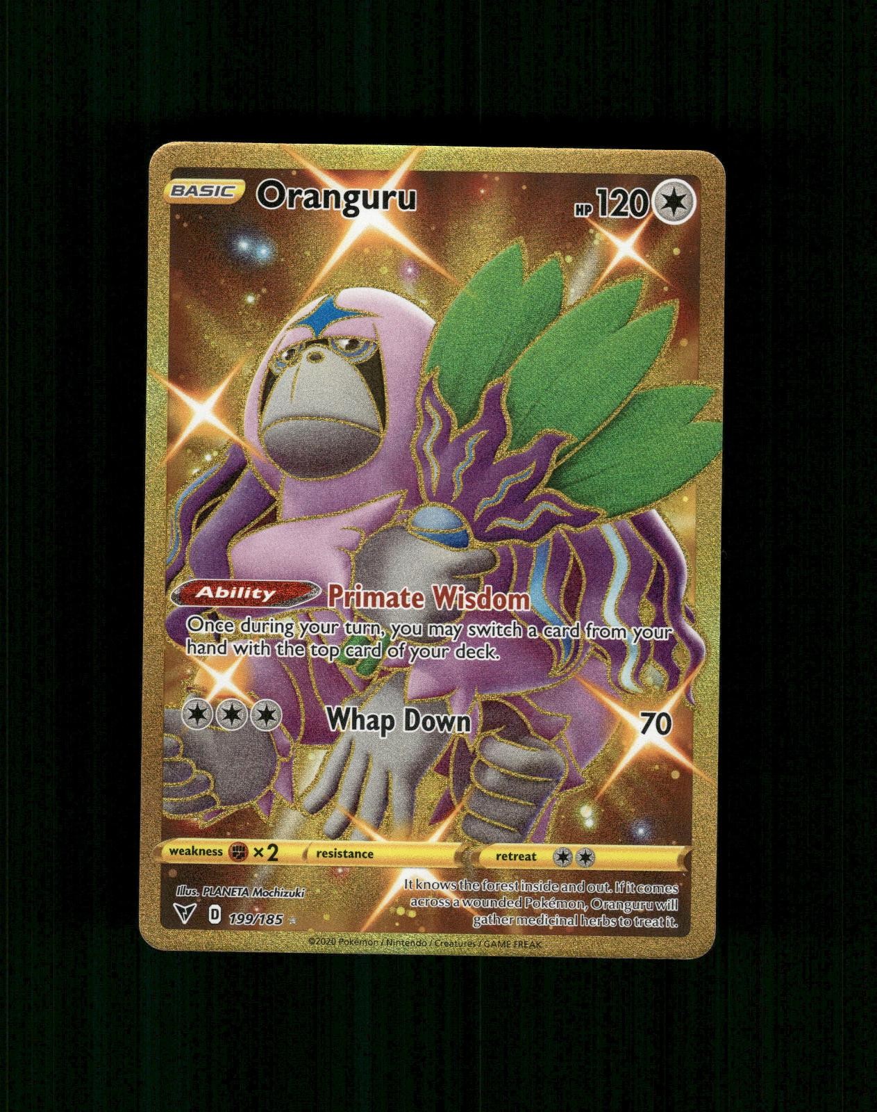 Pokemon Oranguru 199/185 Segreto Raro Vivid Voltage Quasi Nuovo