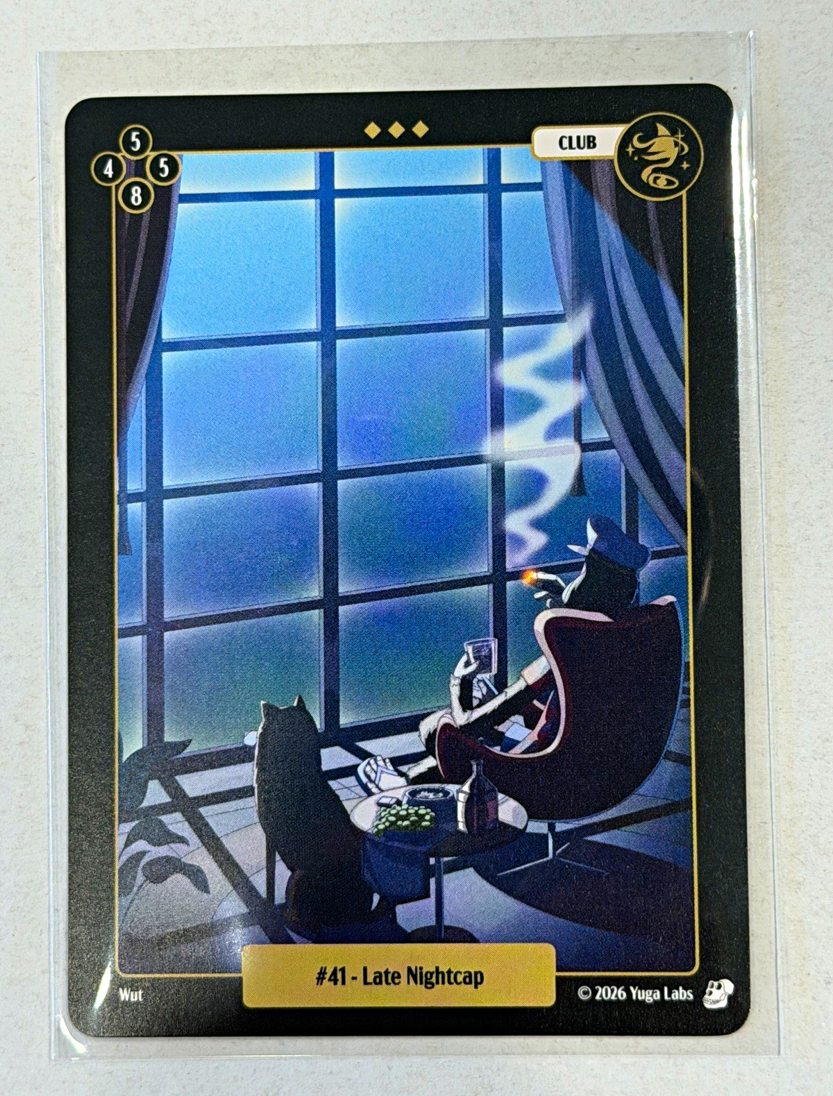 2026 Mudwater TCG Bored Ape Yacht Club #41 Late Nightcap Base Trading Card MINT