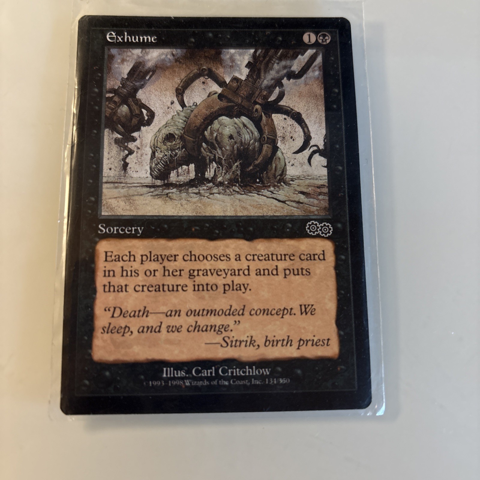 Exhume Risumazione Saga di Urza 1998 Magic Card MTG Inglese