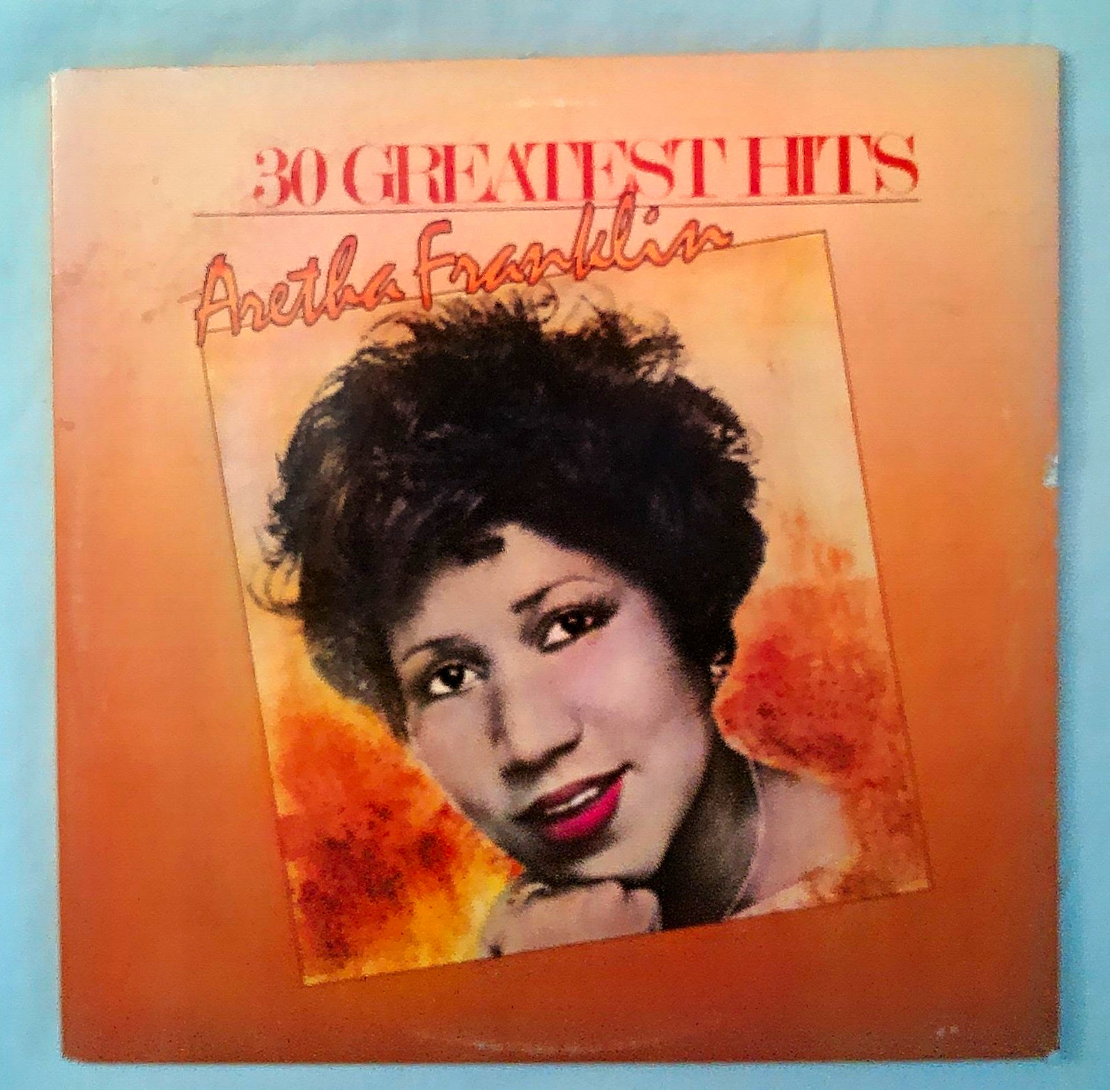 Aretha Franklin 30 Greatest Hits Record Double LP 1986 Atlantic crc edition Vg
