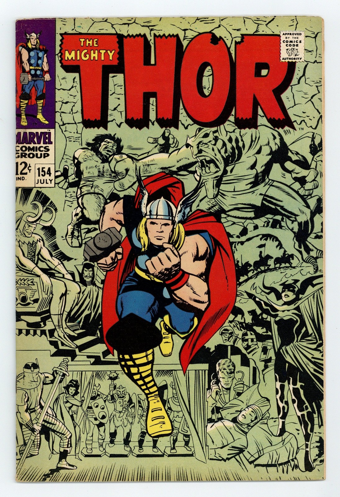 Thor #154 FN- 5.5 1968 1° App. Mangog