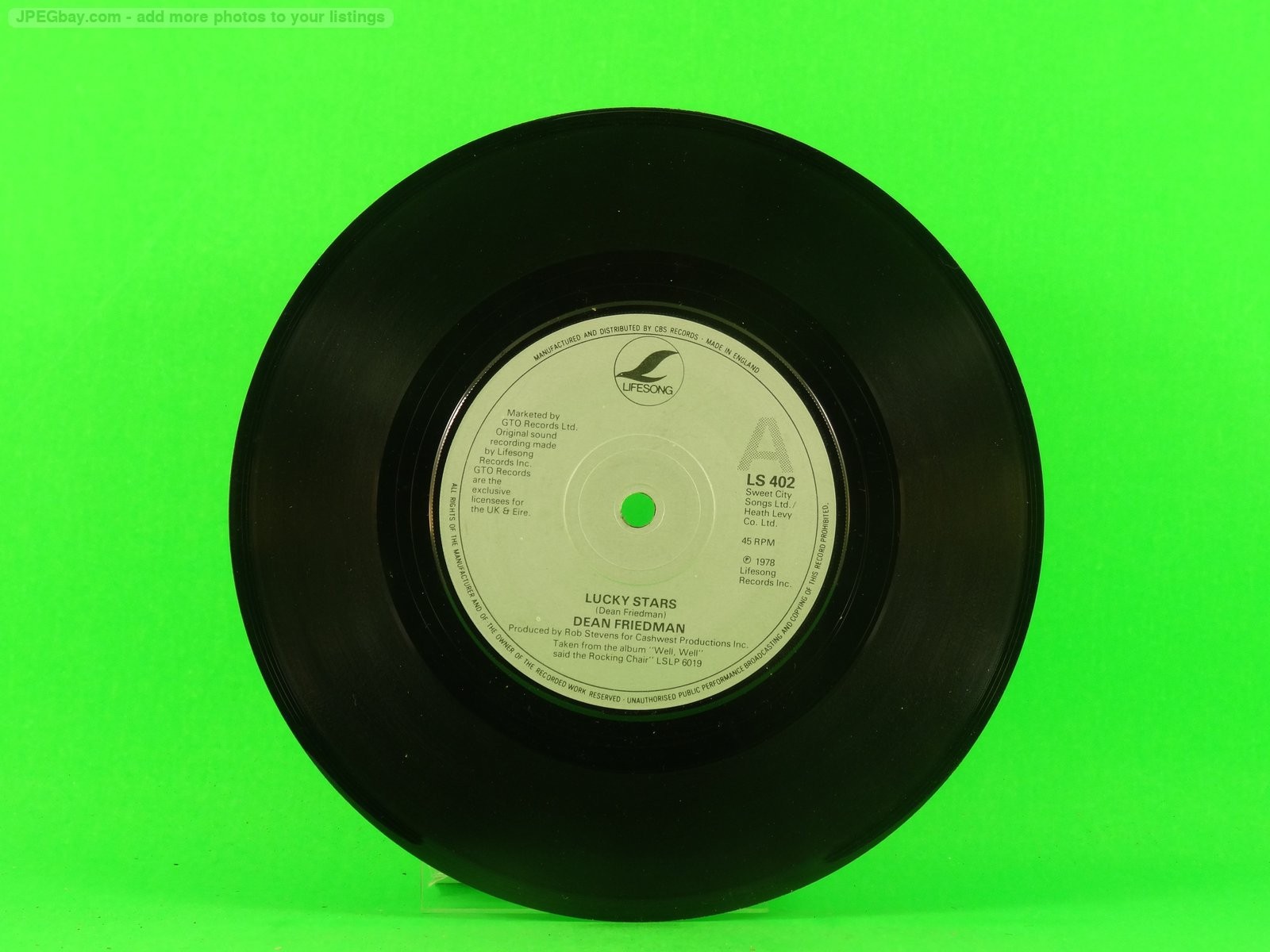 FRIEDMAN,DEAN LUCKY STARS (3) (137) 7" LIFESONG