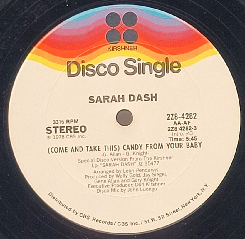 SARA DASH - (COME AND TAKE THIS) CANDY FROM YOUR BABY/ DO IT FOR LOVE DISCO SOUL