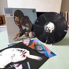 Yeule Serotonin II 5th Anniversary White Black Swirl Vinyl LP with Poster