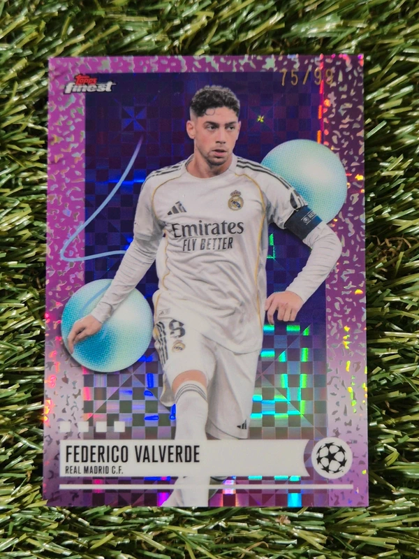 Federico Valverde /99 Topps Finest 26 Real Madrid