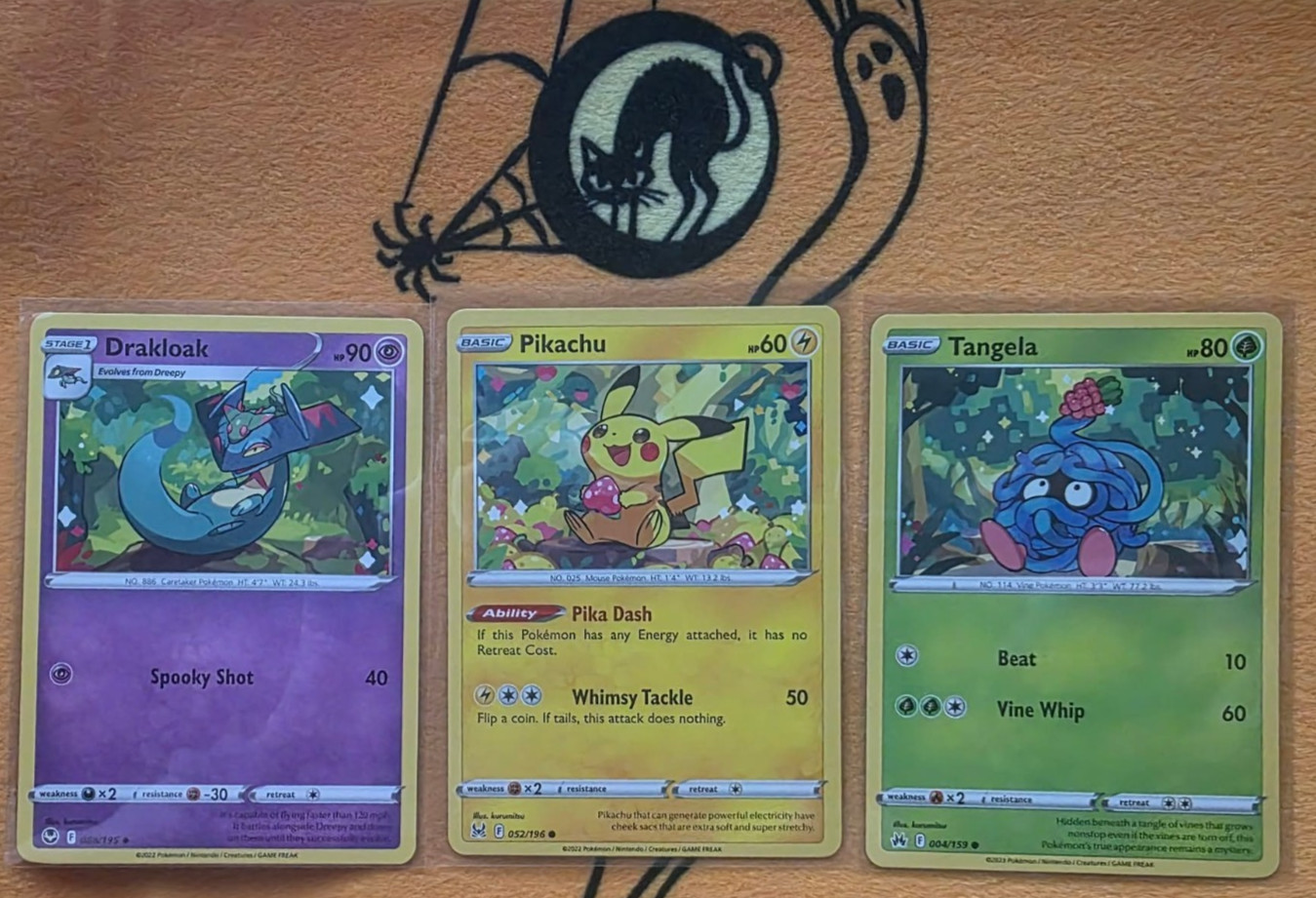 Drakloak Pikachu Tangela Connected Story (NORMALI) 88/195 52/196 4/159 Kurumitsu