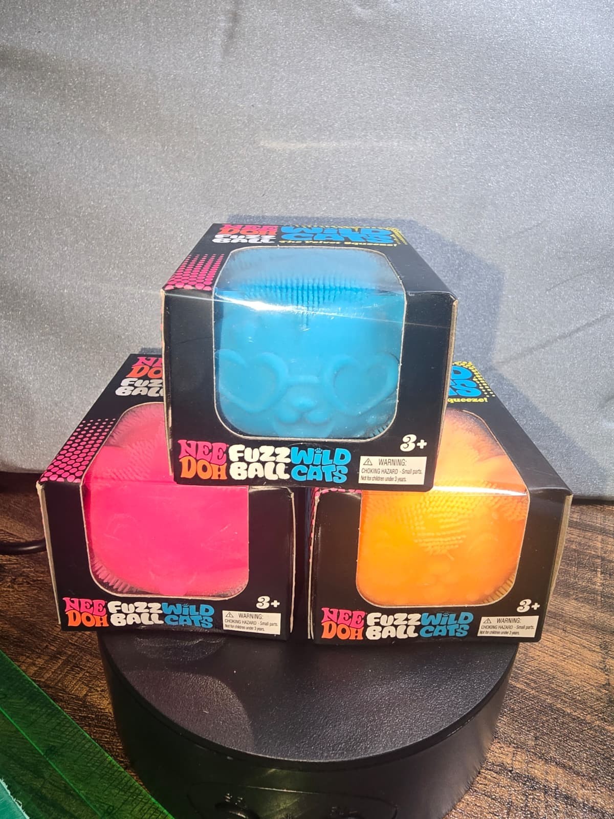 NeeDoh Fuzz Wild Cats, Cat Squeeze Ball Giocattolo Et�� 3-4 Anni in su