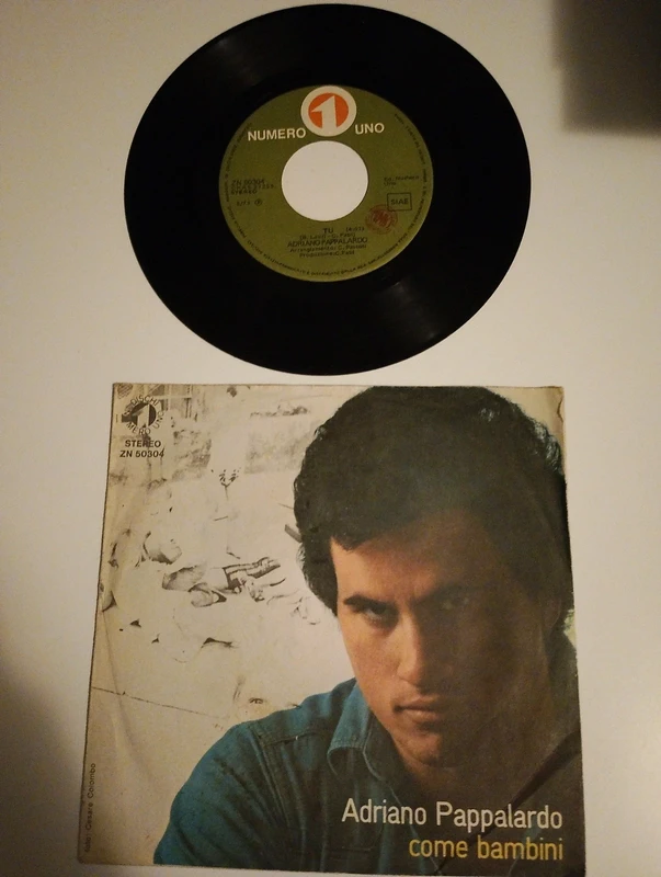 In vendita: vinile 45 giri "come bambini" - Adriano Pappalardo (1973) 🎵