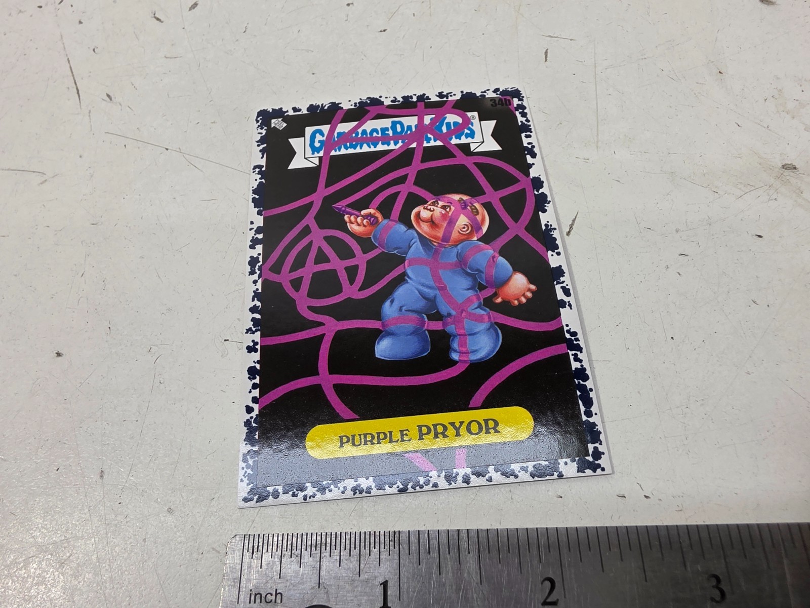 2022 Topps Garbage Pail Kids: Book Worms #34b Purple Pryor - NERO