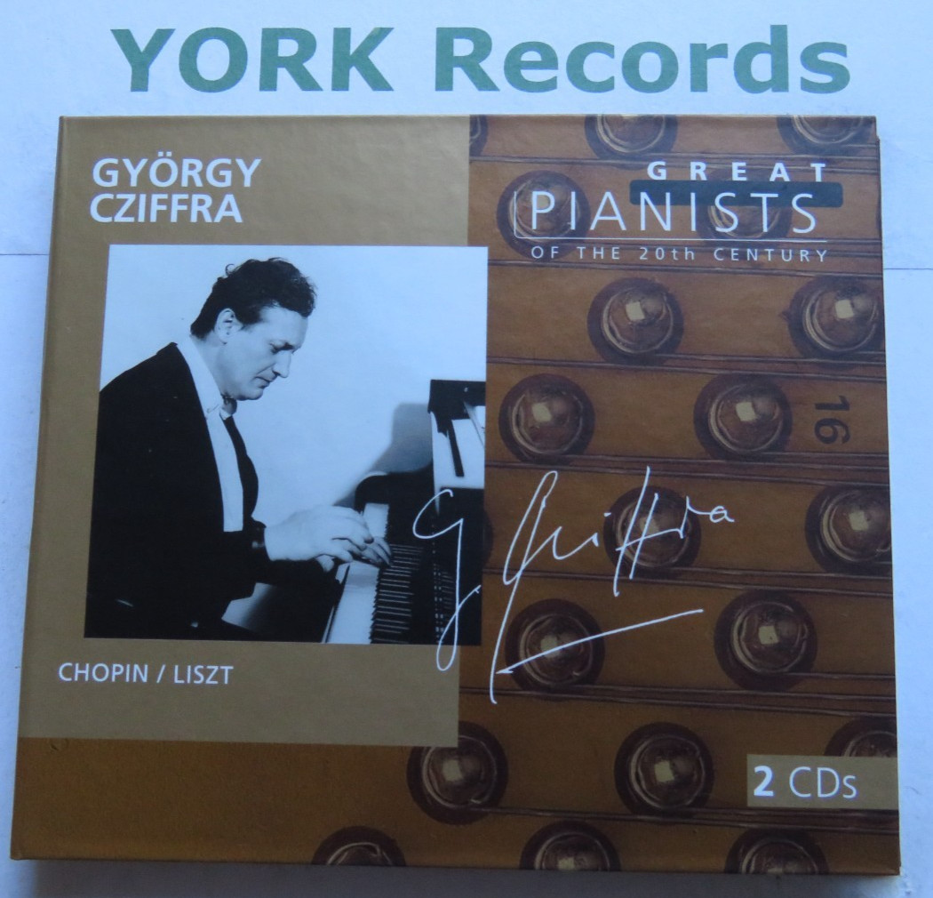 GYORGY CZIFFRA - Great Pianists - Excellent Condition 2 CD Set Philips / EMI