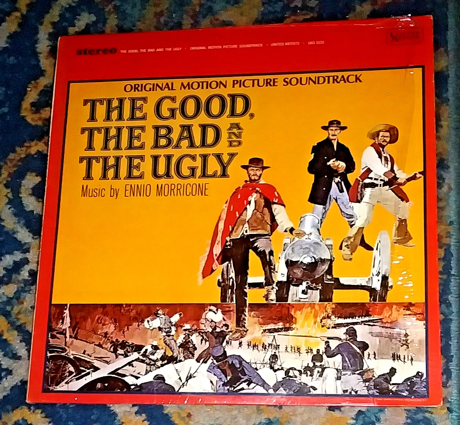 THE GOOD, THE BAD AND THE UGLY 1967 UA Soundtrack LP in Original Shrinkwrap