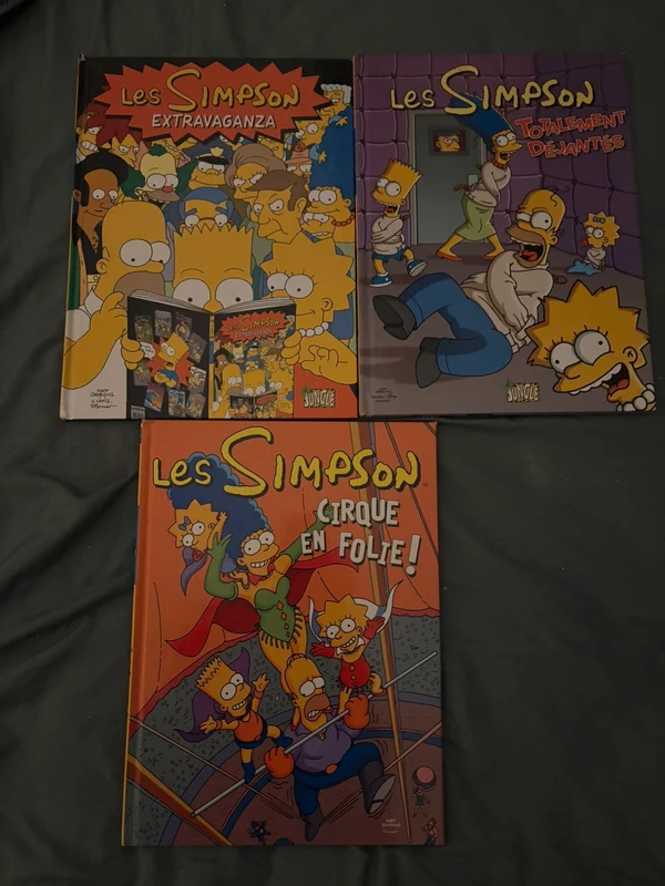 Lot de 3 livres Les Simpson