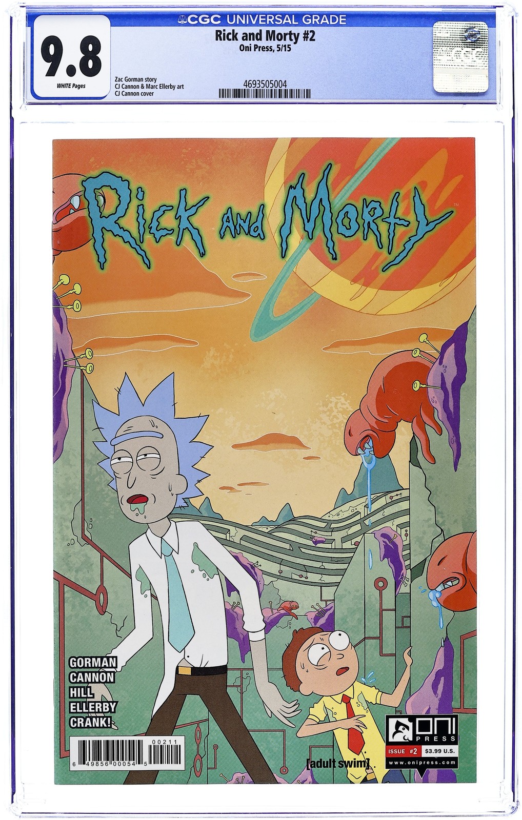 Rick and Morty #2A CGC 9.8 2015 4693505004