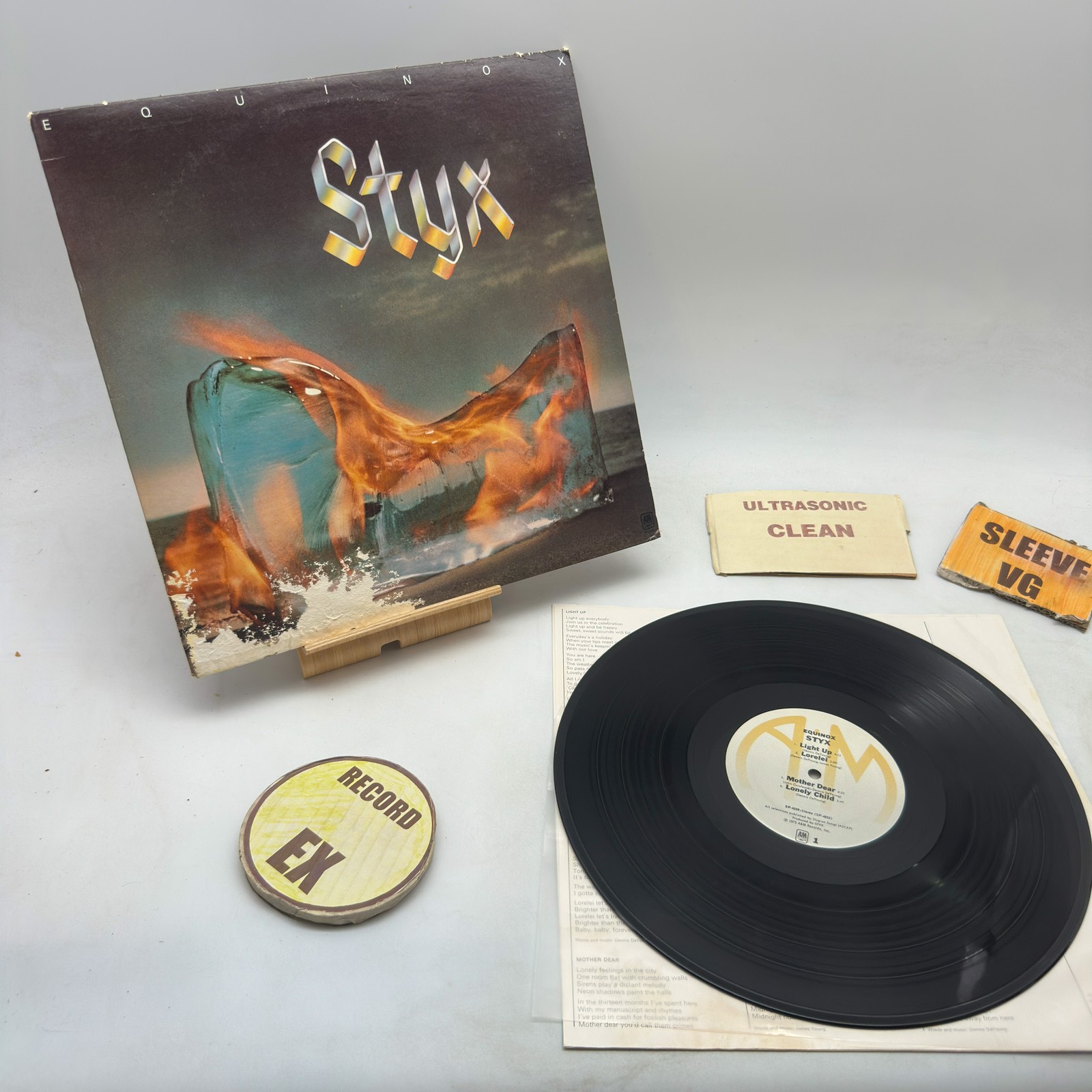 Styx - Equinox EX/VG 1975 Terre Haute Ultrasonic Clean Press Vinyl