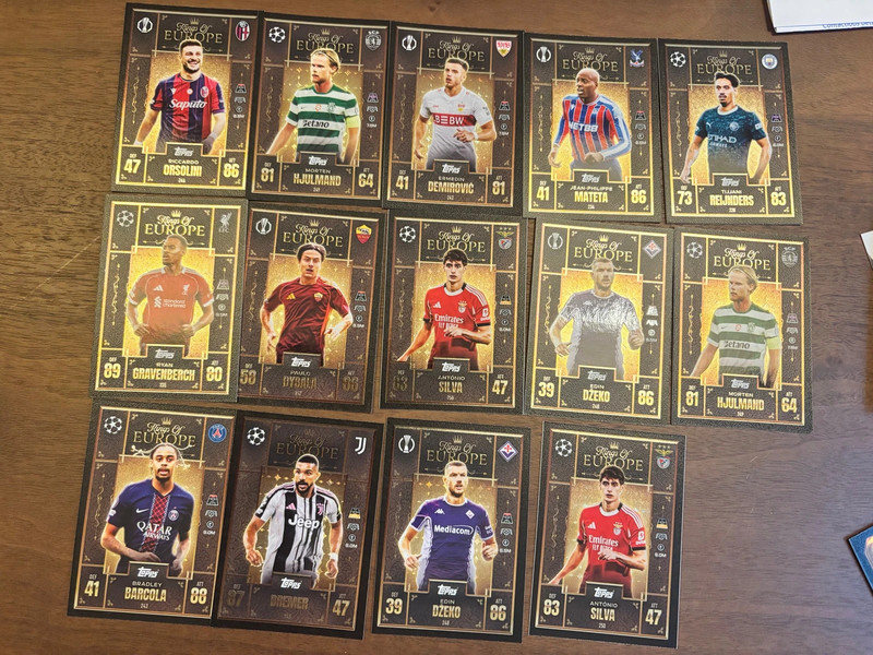 Topps Kings of Europe Voetbal Kaarten Collectie