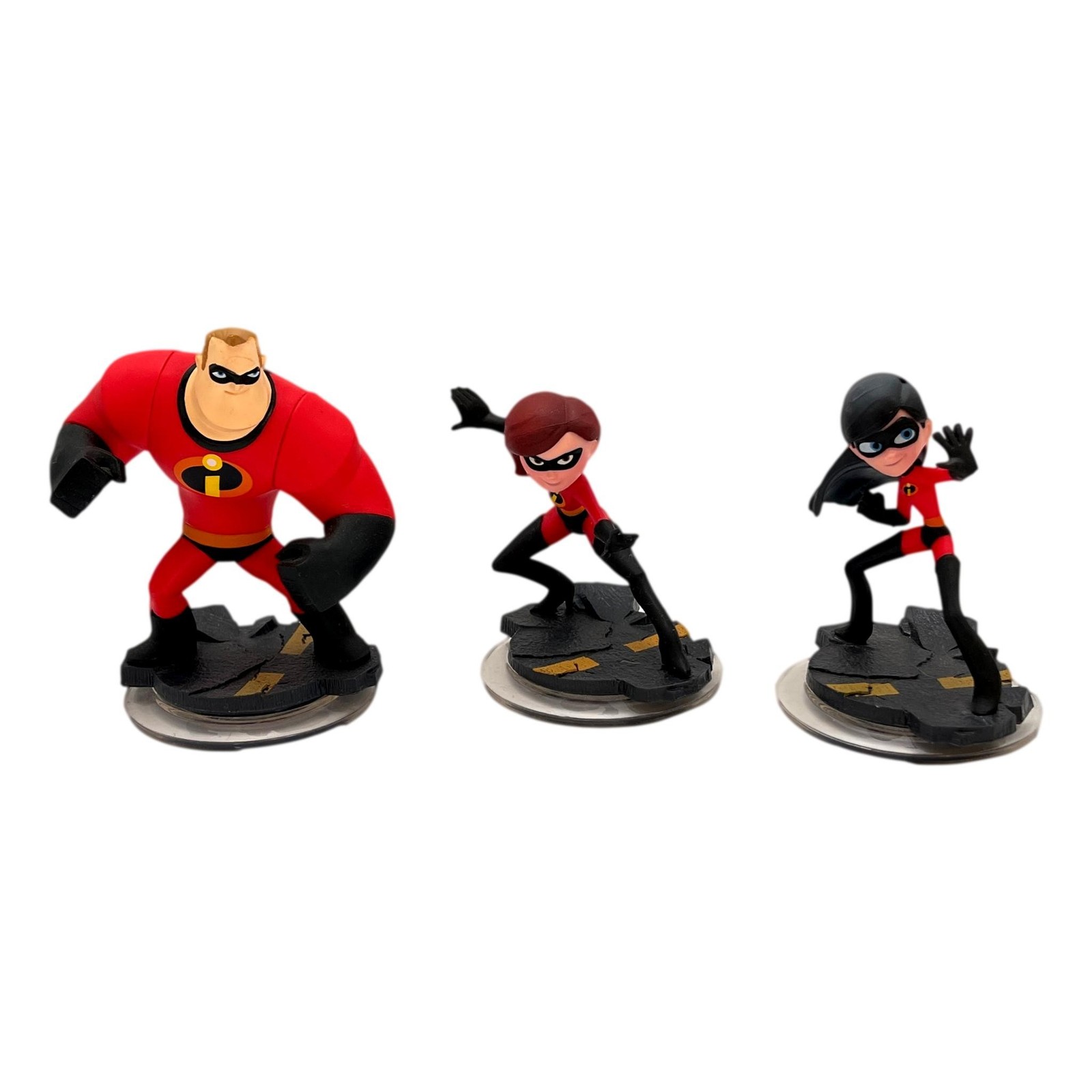 Disney Infinity Action Figures Incredibles Lot 3 Mr Mrs Violet
