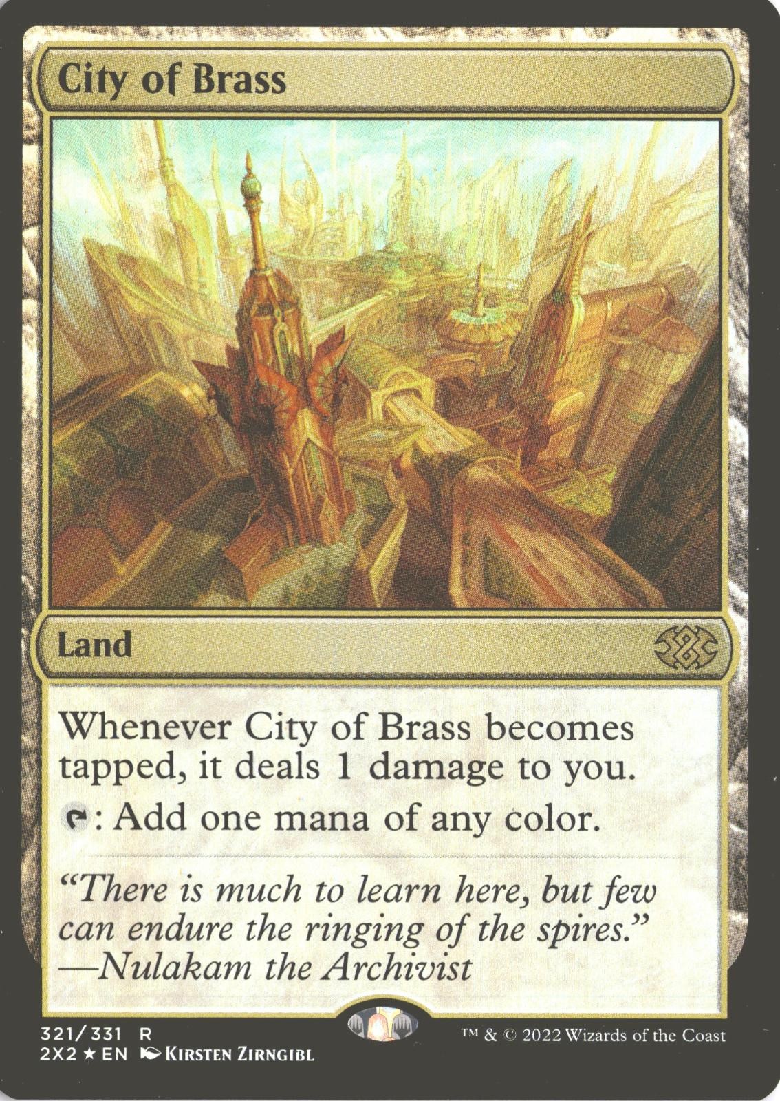 MTG Città d'Ottone (321) *Foil* Base Rara Doppio Maestro 2022 NM
