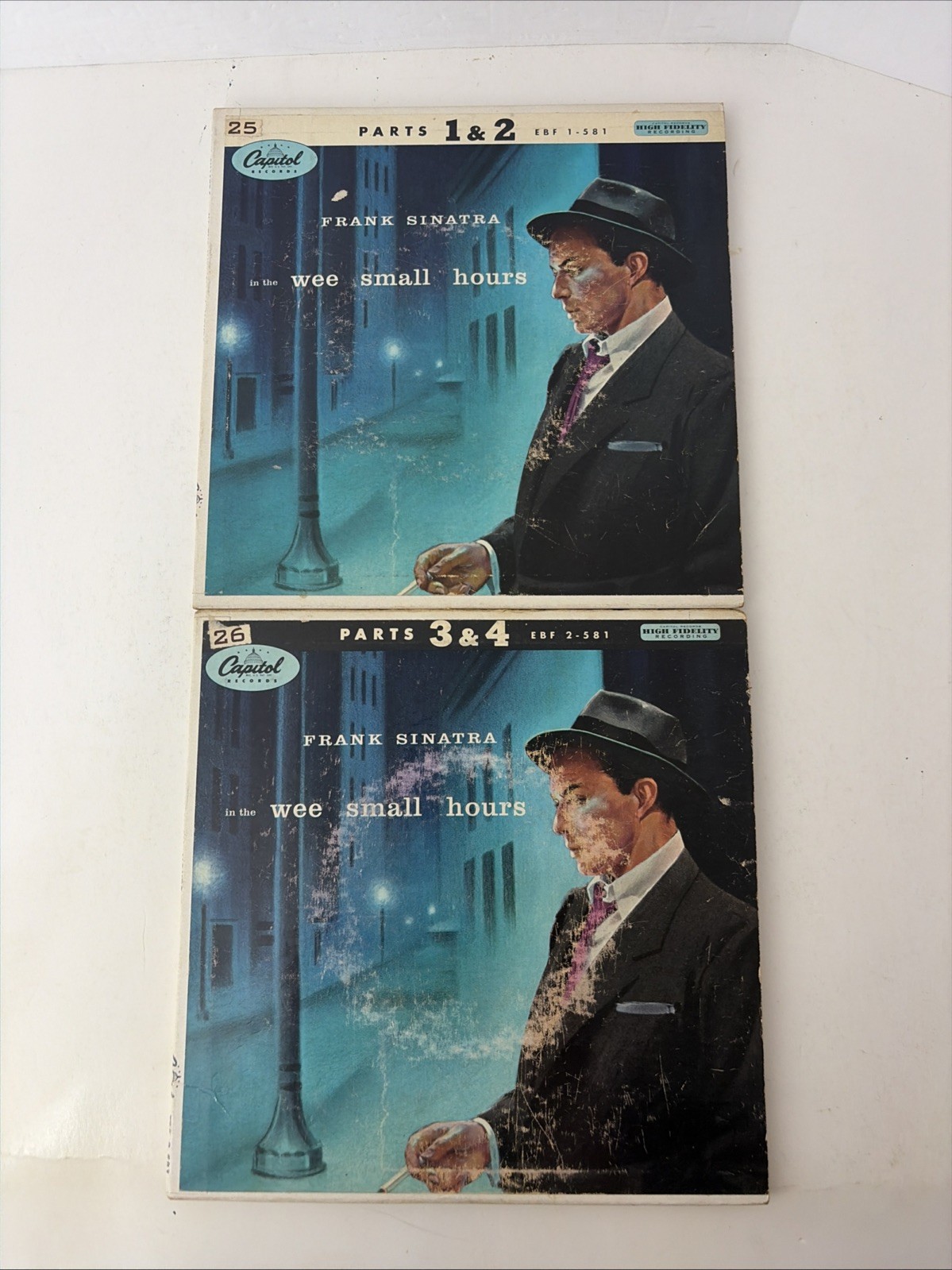 Frank Sinatra, in the wee Small Hours 7” Single Record LP Parts 1-4 VHTF RARE