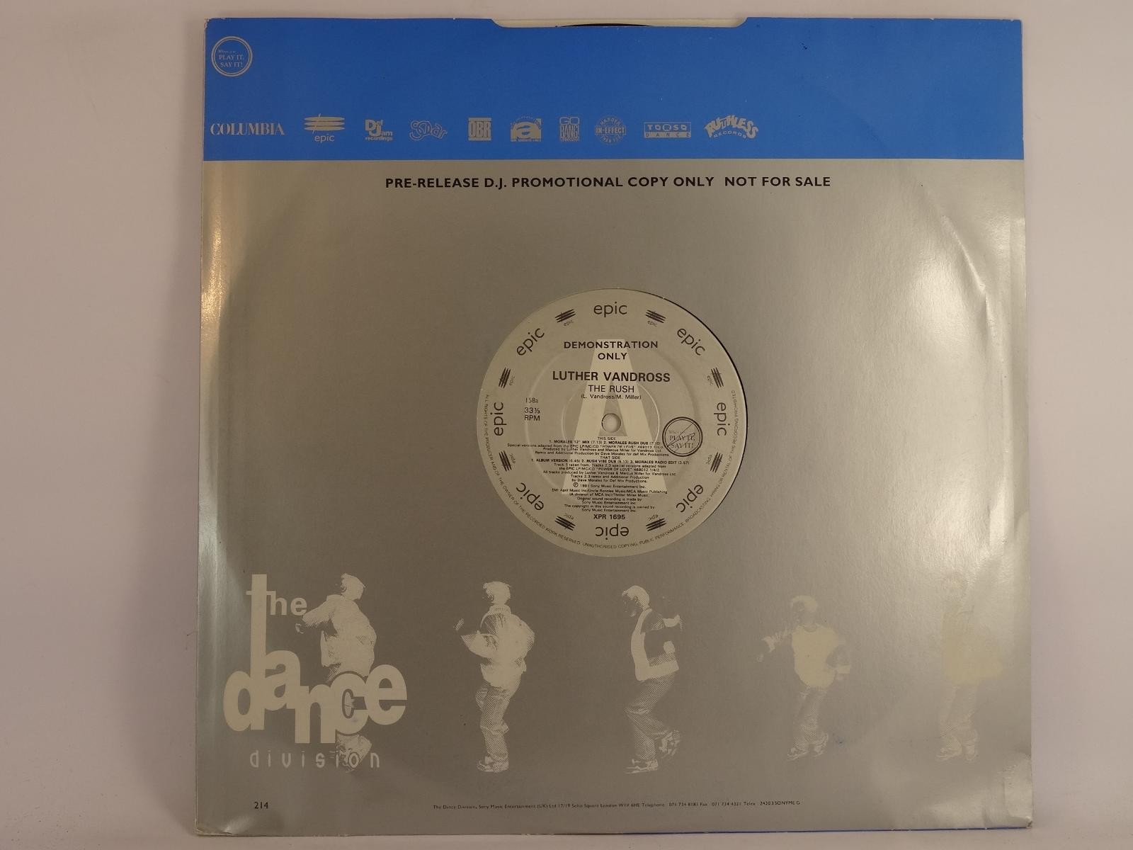 VANDROSS,LUTHER RUSH (company sleeve) (A) 12" EPIC