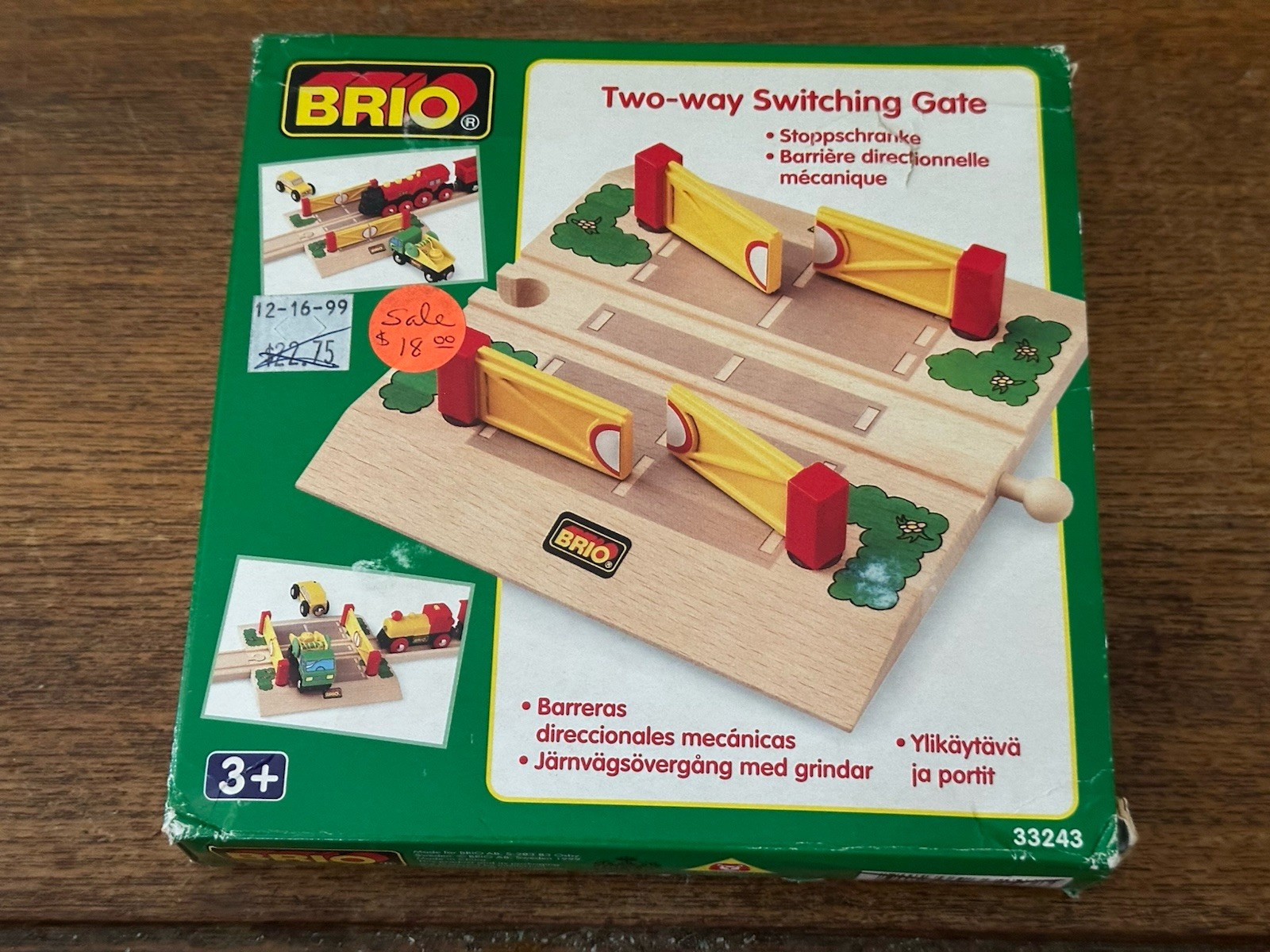 33243 BRIO World Trenino in legno cancello di commutazione bidirezionale! Nuovo con scatola! Thomas!
