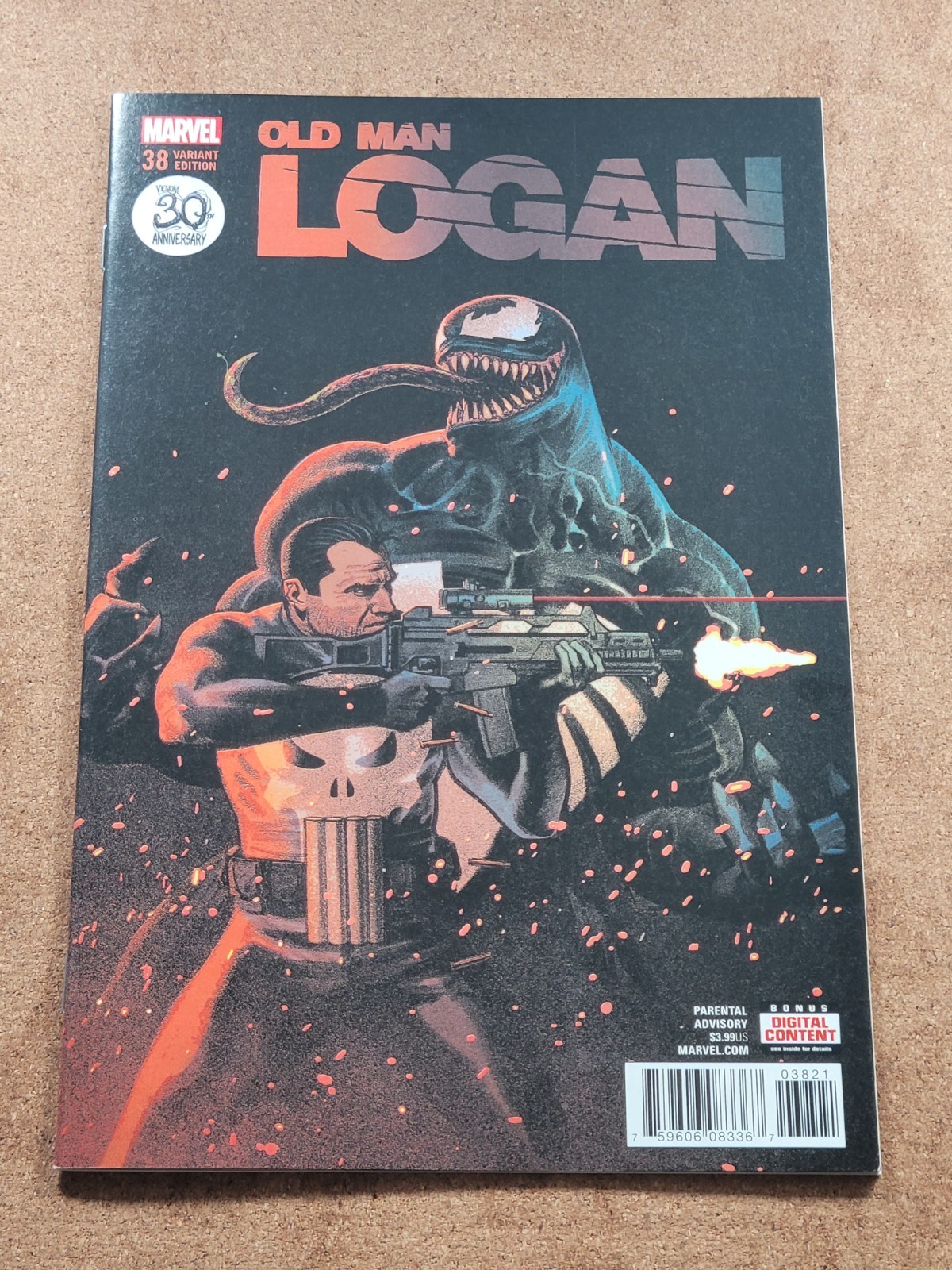 Old Man Logan #38 (2018) Venom 30° Anniversario Variante Punisher Marvel