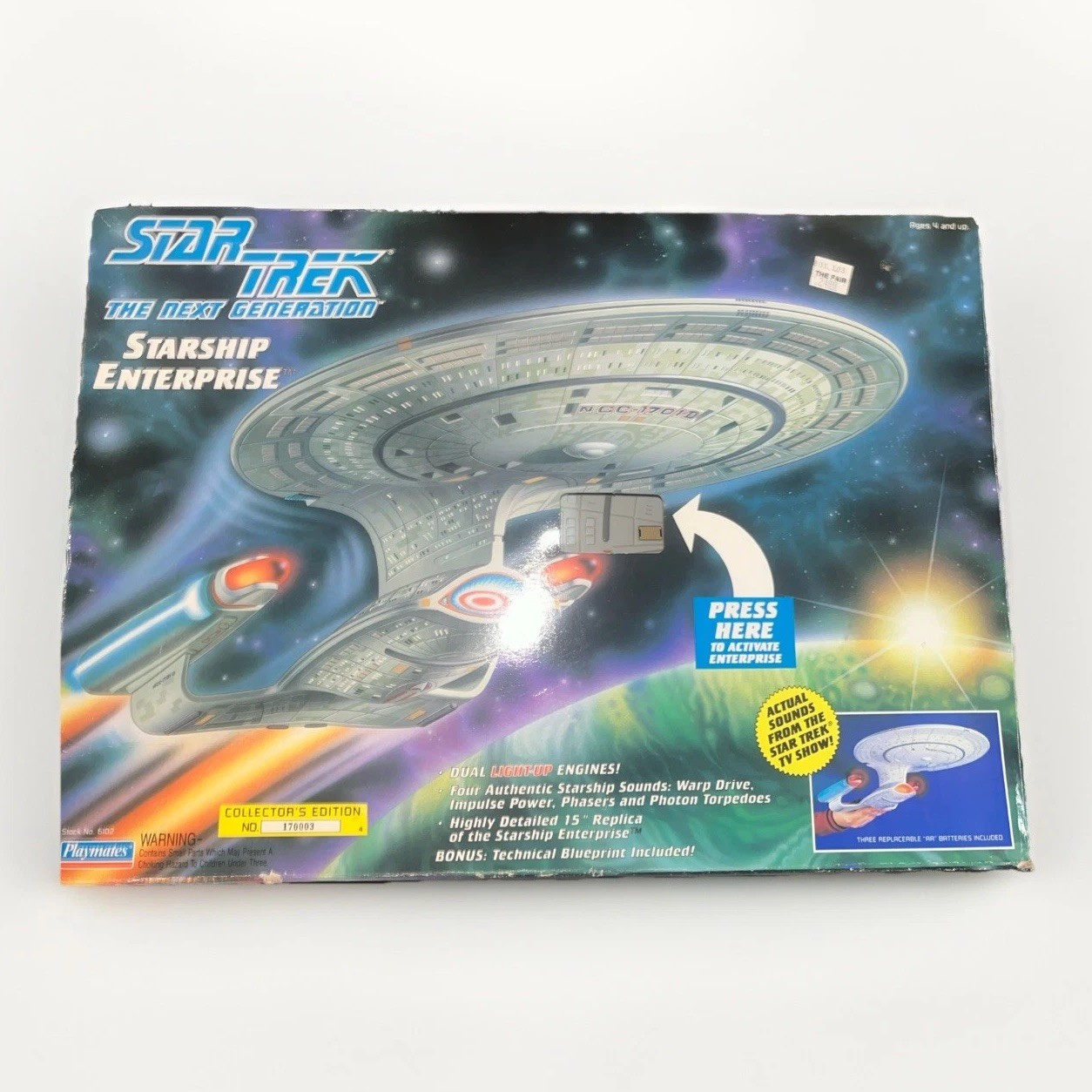 Playmates Toys Star Trek USS Enterprise Missing Warp Nachelles Open Box Project